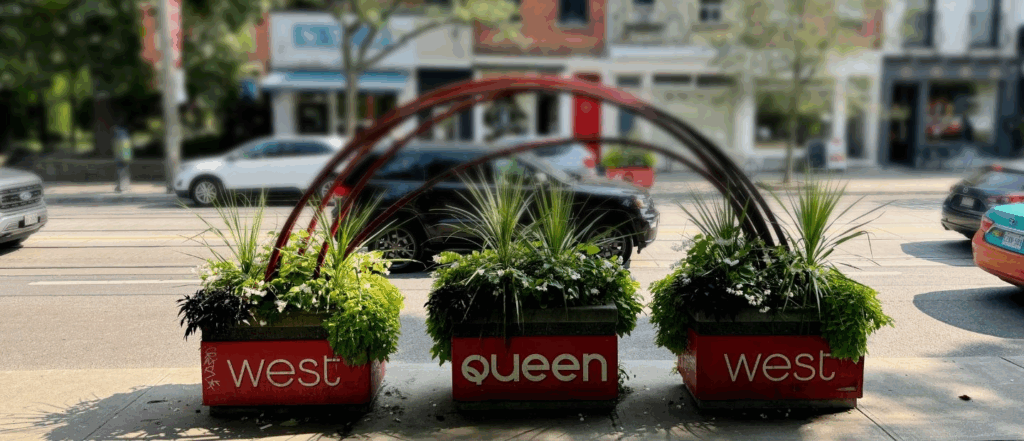 Retail storefronts in West Queen West Toronto, one of the city’s best areas for small business investment and startup opportunities.
