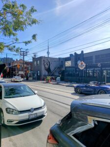 Storefronts on Queen Street West in Toronto, showcasing West Queen West as a hub for small businesses and entrepreneurs.