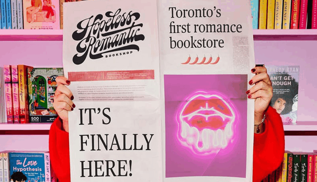 Hopeless Romantic Books Opens on Queen Street West — Toronto’s First Romance-Only Bookstore Lands in WQW